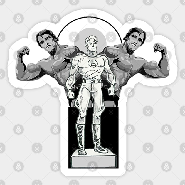 Weight and Muscle Heroes Sticker by Marccelus